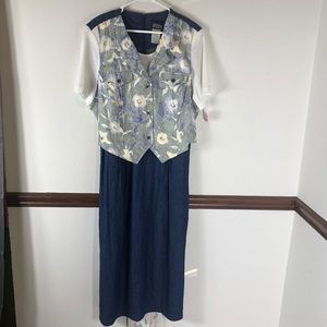 Whirlaway Frocks denim tie back dress size 20WP